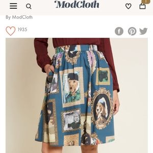 ModCloth pet portraits skirt